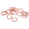 DNVGJUP Lfang-Washers M10 Copper Sealing Washer Gasket Sump Plug Oil HEL Motorcycle Bike Car Brake Line Banjo Bolt Copper Crush Washers, 15pcs/set， Corrosion and rust resistance