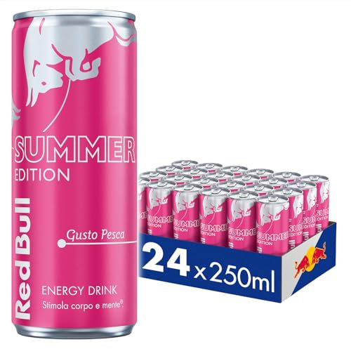 Red Bull Energy Drink, Gusto Pesca, 250 ml (24 Lattine)