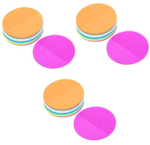 HOMSFOU 3 Sätze Klebeband Selbstklebend Pads Runden Unterlage Selbstklebende Notizen Rundes, Selbstklebendes Memo-etikett Helles Memo-etikett Papier Colorful 400 Blatt*3