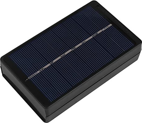 Portable Solar Panel Charger Box for AA/AAA Battery Black Lightweight Solar Battery Charger for Outdoor Activities
