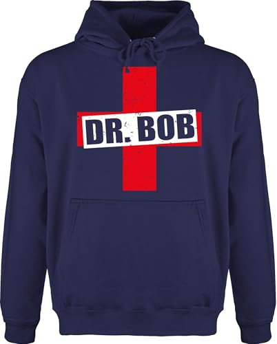 Shirtracer - Hoodie Herren Pullover Männer - Karneval & Fasching - Dr. Bob Kostüm Kreuz I Doktor Bob Arzt Kostüm Fastnacht I Fasnacht I Fasnet