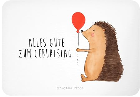 Mr. & Mrs. Panda Magnet Igel Luftballon - Geschenk, Kühlschrank Dekoration, Pinnwandmagnet, Happy Birthday, Notiz Magnet, Kühlschrankmagnet, Gute
