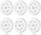 AIGUOZER 6 Pack LED Motion Sensor Night Light, PIR Motion Sensor LED Cabinet Lights Battery Powered Wireless Lighting Night Light Stick with Free 3M Adhesive Pads