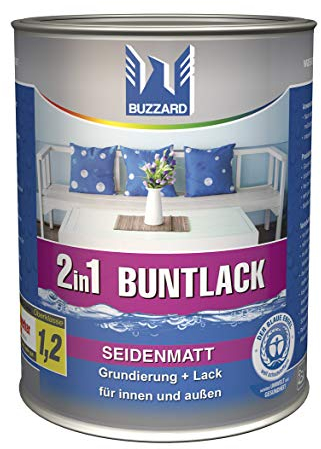 Buzzard Buntlack 750 ml/seidenmatt Farbe RAL 6005 (Moosgrün)