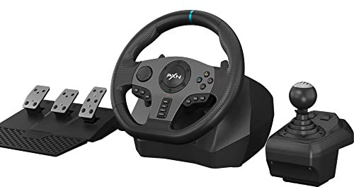 PXN Steering Wheel Gaming for PC V9 Gaming Steering Wheel 270/900 Degree Racing Wheel with Pedals and Shifter for Xbox One, Xbox Series S/X, PS4, PS3, Switch