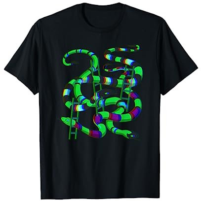 Snakes and Ladders Dark Humor Board Game Horror Gamer T-Shirt