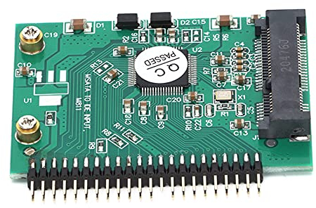 MSATA SSD auf 44 Pin IDE Adapterkarte, 1,8 Zoll Konverter PCIe SSD Festplattenadapter Laufwerkskarte Festplatte Computerzubehör für Laptop