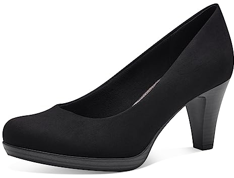 MARCO TOZZI scarpe da donna con tacco vegane, eleganti e nere (black) 40 EU