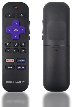Ceybo 3226001223 Fernbedienung für Onn Roku TV, inkl. Netflix, Disney+, Apple TV und HBOMax Shortcuts 100012585 100012589 100012584 100097811