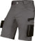 Uvex echor Arbeitsshorts - Kurze Arbeitshose - Herren-Cargohose - Stretch-Bund, Abriebfest & viel Stauraum - Grau - Gr. 52