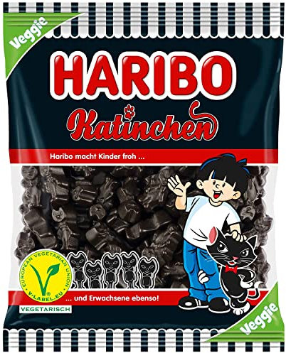 Haribo Katinchen veggie 175g (Chat Réglisse)