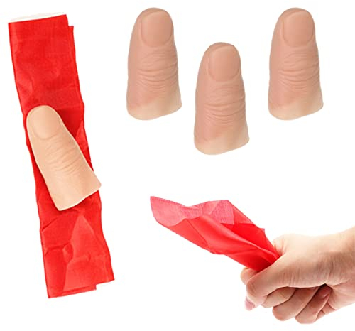 Faux Doigt Farce, Pouce Magique, Pouce Magique Fake Finger, Doigts Artificiels, Pouce Tour De Magie en Plastique, Magique Pouce Tour de Magie, pour Halloween Accessoires Magiques