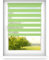 Time4Blinds Tag und Nacht Doppelrollo Mini - Fensterrollo Tag und Nacht - Rollo ohne Bohren - Sonnenschutz - Rollos für Schlafzimmer - Jalousien für Fenster - 130 x 100 cm - Limette - Links