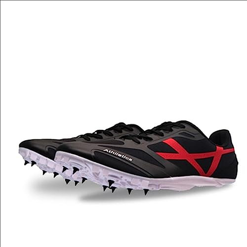 Scarpe da Corsa da Uomo con 8 Chiodi Scarpe da Atletica Unisex, Scarpe Sportive Antiscivolo per Giovani e Scarpe da Atletica Sprint per Pista, Antiscivolo,A,41