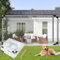 LCYFBE 2.4 x 6m Gewächshaus Gartenmöbel Plane Transparent mit Ösen - PVC Balkon Pavillon wasserdicht Abdeckplane Faltbar Transparente Vorhang Windschutz Tarp für Outdoor Camping Vordach
