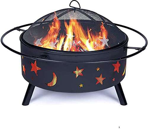 Outdoor-Herd, Feuerstelle, tragbarer Garten-/Terrassen-Holzofen, Grill, Camping, Kohlenpfanne, Holzkohleofen, Holzofen