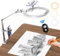 APEXEL Ring Light with Stand and Phone Holder, USB 10'' Ring Light for Desk with Remote Shutter, Overhead Phone Mount with Adjustable Arm and C-Clamp for Live Streaming/Photography/Makeup/TikTok