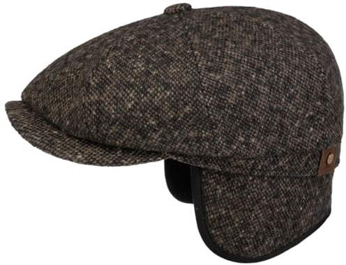 Stetson Hatteras Donegal Earflaps Cap Mütze Herren Tweed-Wollcap Herbst Winter
