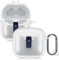 kwmobile Earphones Case Compatible with JBL Tune Flex - Protective Earbuds Case - Transparent