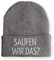 tshirtladen Saufen wir das? Spruchmütze Strickmütze Wintermütze lustige Beanie mit Stick OneSize Mütze, Farbe: Grau