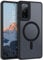 BENTOBEN Funda Magnética para Samsung S20 FE 4G/5G [Compatible con Magsafe] Carga Inalámbrica Carcasa S20 FE Funda Enchapado Translúcido Mate Protección Grado Militar Anti-Arañazos Anti-Golpes -Negro