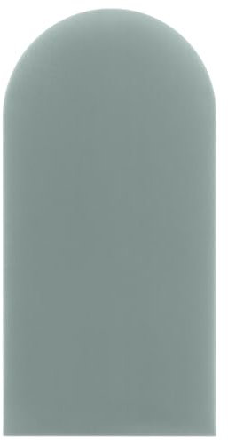 DecoNest Wandkissen, Wandpolsterung, Wanddekoration, ovales Bettkopfteil, 3D-gepolstertes Wandpaneel 30 x 100 cm Mintfarben