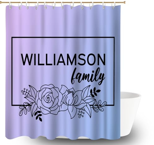 Duschvorhang, personalisierbar, Badezimmerhintergrund mit Ihrem eigenen Bild und Text, fügen Sie Ihre eigenen Designs hinzu, Foto Badezimmer-Dekor-Zubehör für Badezimmer-Dekoration