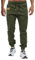 VMSUCIJ Pantaloni Jogging Uomo Pantaloni Casual Cotone Pantaloni Sportivi con Elastico in Vita con Tasche S-XXL,Verde 01,M