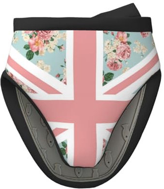 Englische Rosen Union Jack Flagge, Mini-Ofenhandschuhe aus Silikon, hitzebeständige, rutschfeste Küchenofenhandschuhe