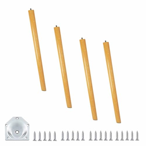 Tischbeine 4er-Pack Schreibtischbeine Schräg Konisch Tischfüße Für Sitzbank, Tischplatte Esstisch Oder Schreibtisch- INKL Schrauben(71cm)