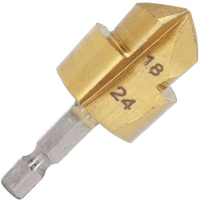 Countersink Drill Bit 1 / 4in Hex Shank HSS 90 Degree 18 to 24mm Cutting Diameter Drill Bit for Hole Opening