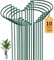 SYITCUN 10 Stück Pflanzenstützen – 80cm Hoch,35cm Halbrund Robuste 5mm Draht Staudenhalter für Pfingstrosen,Rosen & Kletterpflanzen