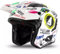 Casco Jet Sheratan Legendary con visiera parasole a scomparsa Trial Street Scooter Moto Bianco (S: 55-56 CM)