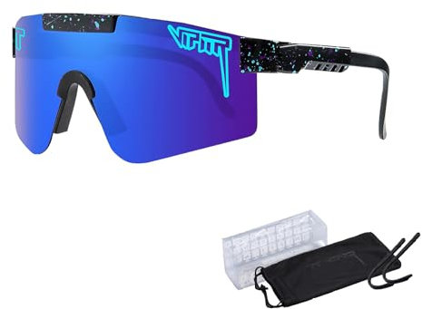 KOUGMCR P-V Polarisierte Sport-Sonnenbrille für Herren und Damen, Fahrradbrille, Sport-Sonnenbrille, UV400-Schutz, Fahrrad-Sonnenbrille (C05)