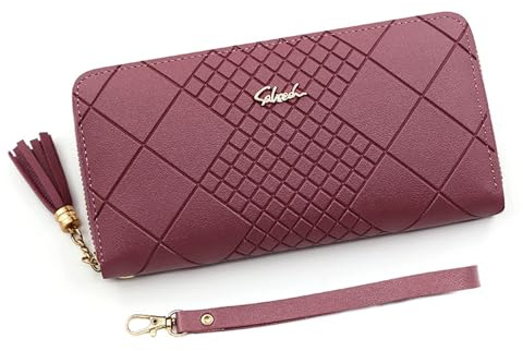 YUEcthynous Portefeuille Grand, Porte-monnaie en cuir synthétique souple pour femme Portefeuille pour femme en cuir synthétique souple petit format Porte-monnaie pour femme dans de très belles