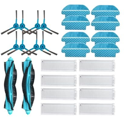 Tbrov Compatible con Cecotec Conga 3290 3490 3690 3790 3890 Ultra Titanium Vital Recambios De Aspiradora Filtro HEPA Cepillo Lateral Proscenic M7(14)