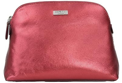 Osprey Wonderland Trousse de toilette en cuir métallique Rouge, Rouge, Classique