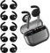 Aiivioll 【5 Pairs】Ear Hooks for Samsung Galaxy Buds3, Silicone Accessories Ear Hooks Covers,Lightweight & Durable Silicone Ear Hooks for Samsung Galaxy Buds3（Black）