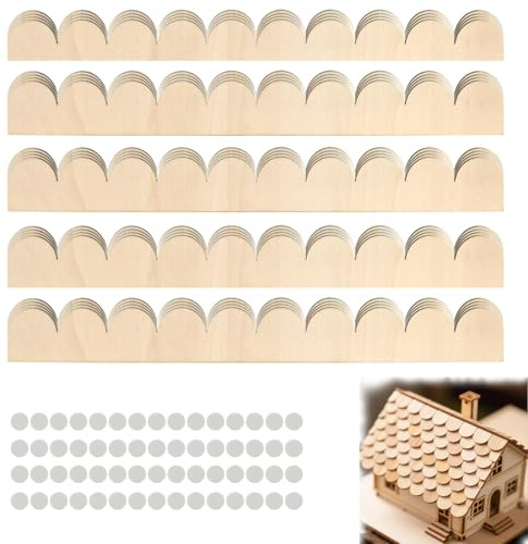 Moulures Festonnées en Bois Brut 20 Pcs Moulure Décorative en Bois à Bords Festonnés 30 x 4 cm Garnitures Décoratives en Garniture Décorative en pour Décoration Murale de Maison