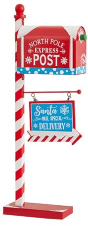 XLWLLNJ Weihnachtsdeko Weihnachtsbriefkasten Nordpol Post Briefkasten Briefe Deko für Terrasse