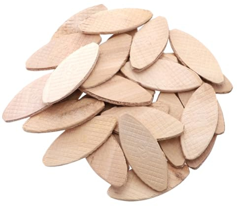 Ciieeo 100Pcs Tenon Machine Woodworking Biscuits Wood Board Joining Biscuits for Joiner Craft Supplies