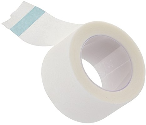 Gazechimp 2.5cm * 9m Rollen Micropore Hautfreundliches Pflaster Make Up Tape für Wimpernverlängerung - Lashes Extensions Klebepflaster - Weiß