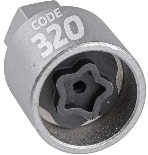 SW-Stahl 02385L-20 Felgenschloss Adapter 320 I geeignet für Mercedes-Benz I Felgenschlösser lösen I Radsicherung Felgenschloss Demontage Werkzeug I Felgenschloss Ausdreher I Felgensicherung Schlüssel
