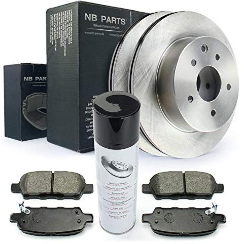 Bremsen/Bremsscheiben + Bremsbeläge vorne + Bremsenreiniger NB PARTS GERMANY 10046483