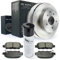 Bremsen/Bremsscheiben + Bremsbeläge vorne + Bremsenreiniger NB PARTS GERMANY 10046483