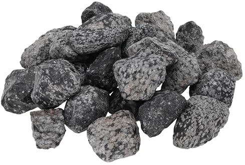 Schneeflocken-Obsidian Wassersteine 300 g Edelsteinwasser Rohsteine | 100 % naturbelassene Rohsteine | Inkl. Anleitung für Edelsteinwasser & Infokarte