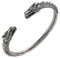 Fly Style Armreif Armband aus 925 Sterling Silber mit Drachen Kopf - Wikinger Schmuck