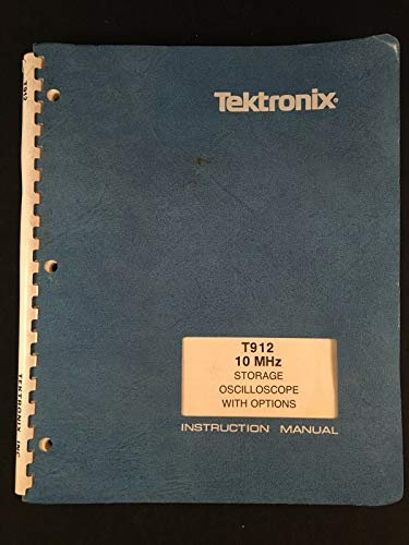 Tektronix T912 - Oscilloscopio da 10 MHz con manuale di istruzioni (lingua italiana non garantita)