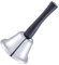 Westmark Campanella manuale, ø 6,5 cm, Suono chiaro, Legno/Acciaio, Jingle, Argento/Nero, 63252260