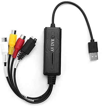 VBESTLIFE Adaptateur de Carte D'acquisition Audio Vidéo de Convertisseur Numérique Vidéo USB 2.0 pour NTSC/PAL/SECAM, Prise en de WIN10